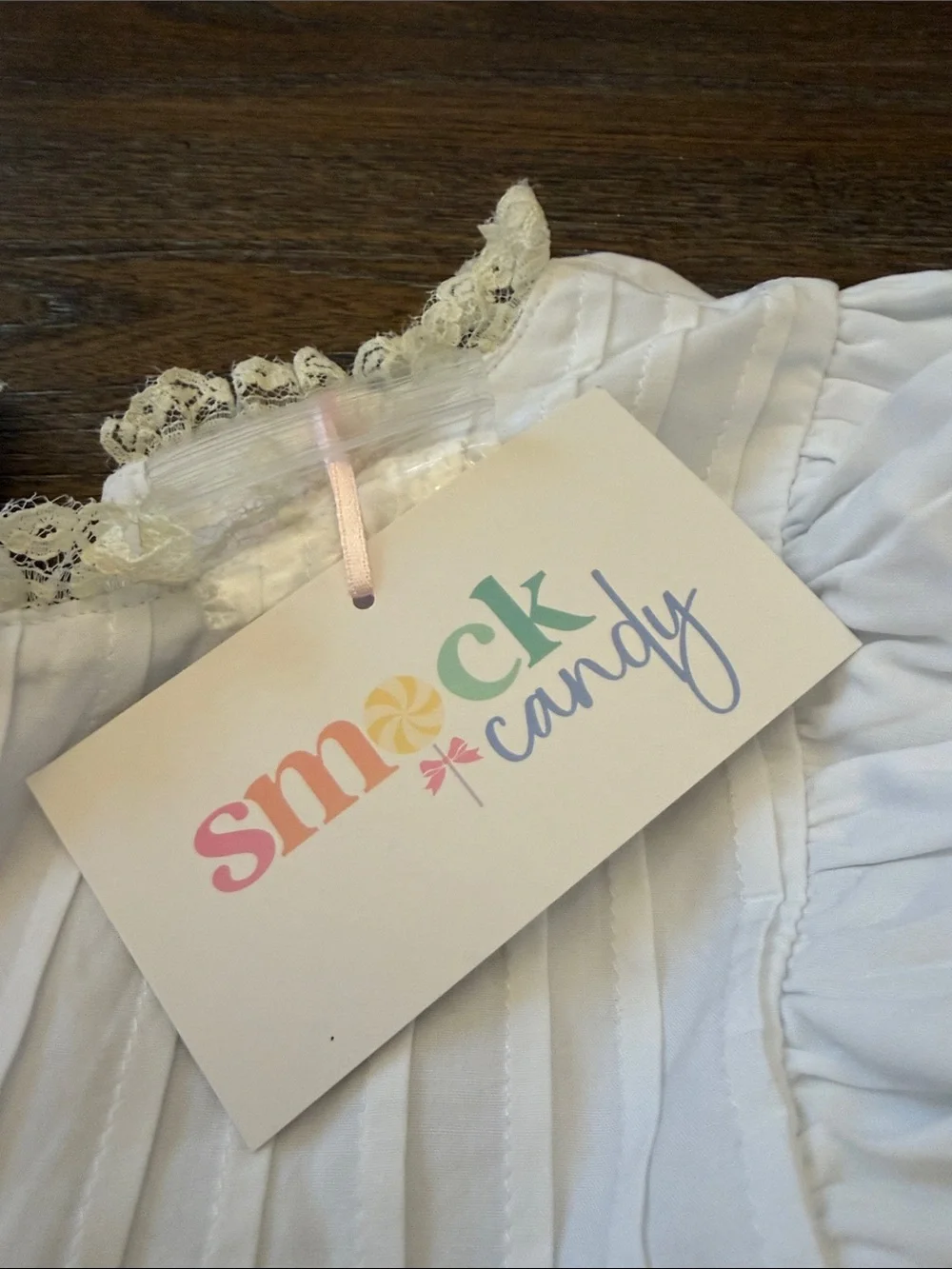 Heirloom White Lace-Trim gown with Cream Accents Girls Size 14